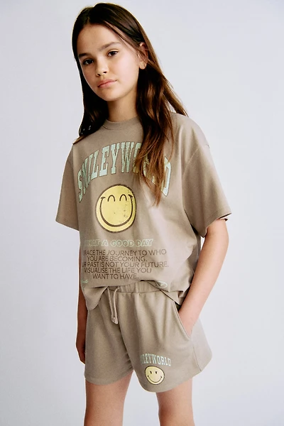 Sweatshorts with Printed Motif