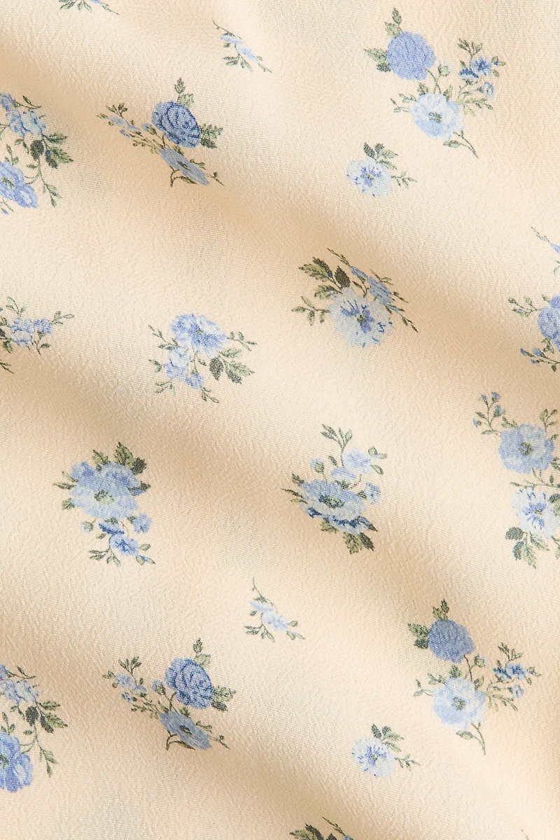 Viscose Dress with Flared Skirt