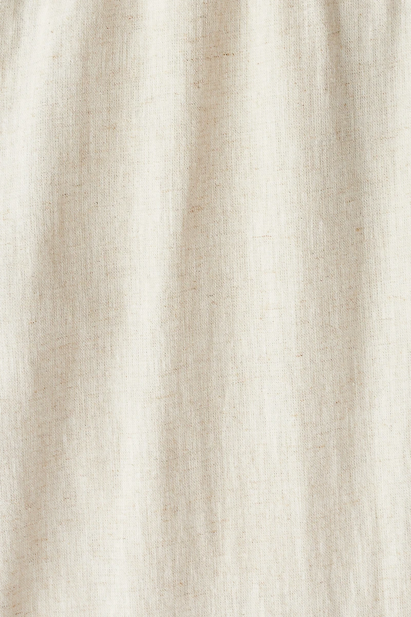 Regular-Fit Linen-Blend Pants
