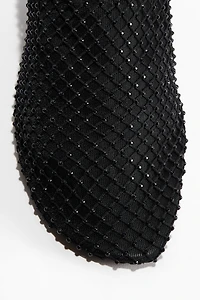 Heeled Mesh Mules