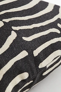 Housse de coussin avec imprimé animal