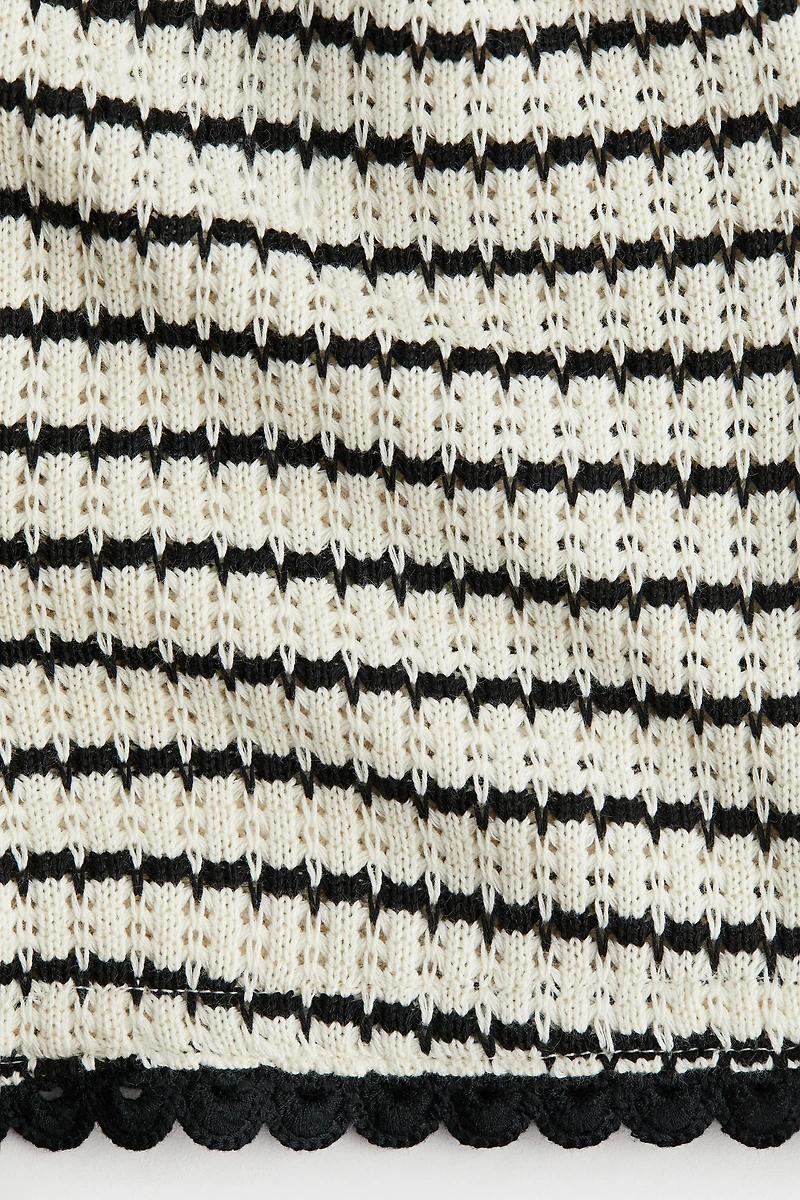 Short en tricot texturé
