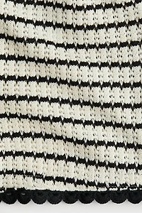 Short en tricot texturé