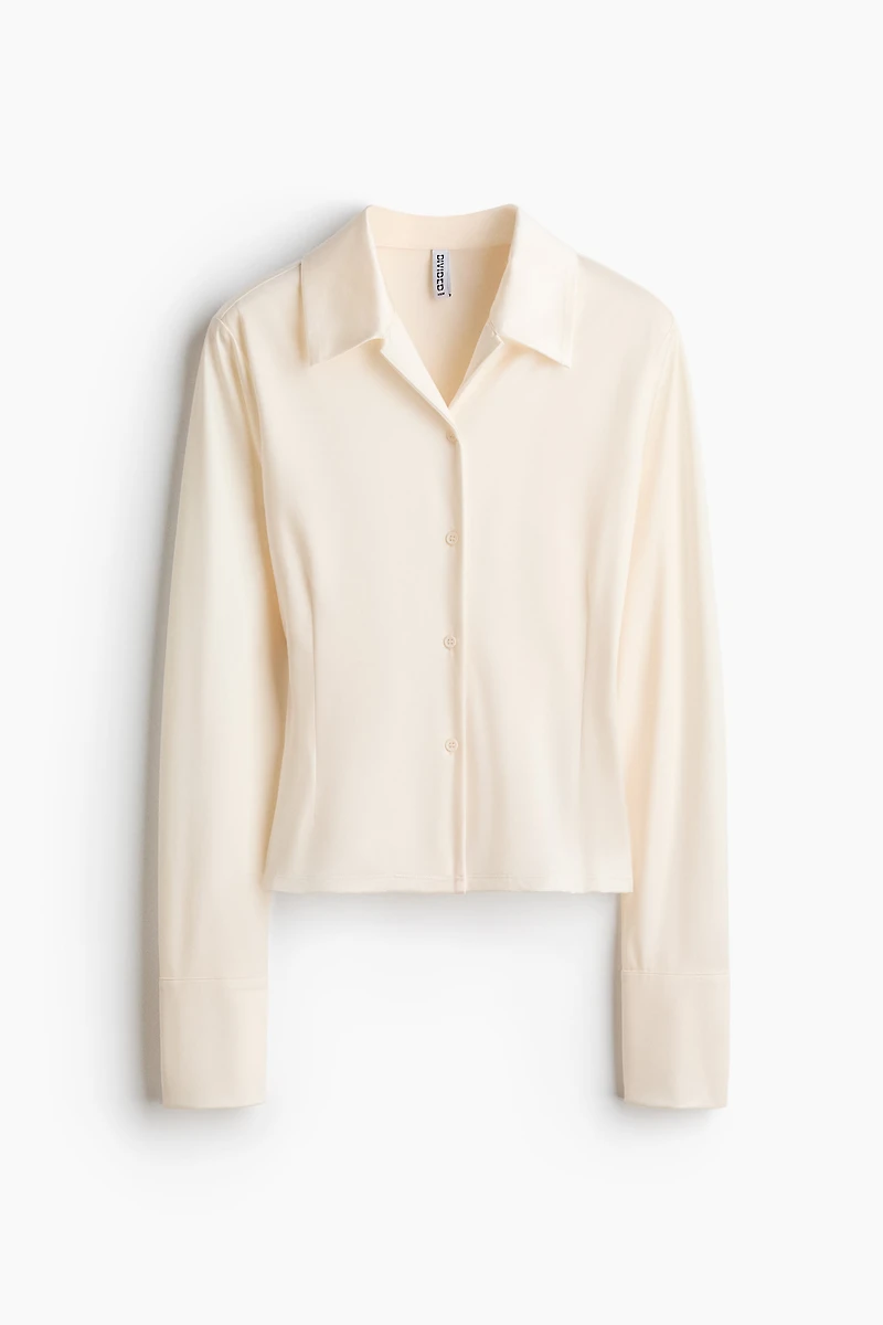 Chemise ajustée en jersey