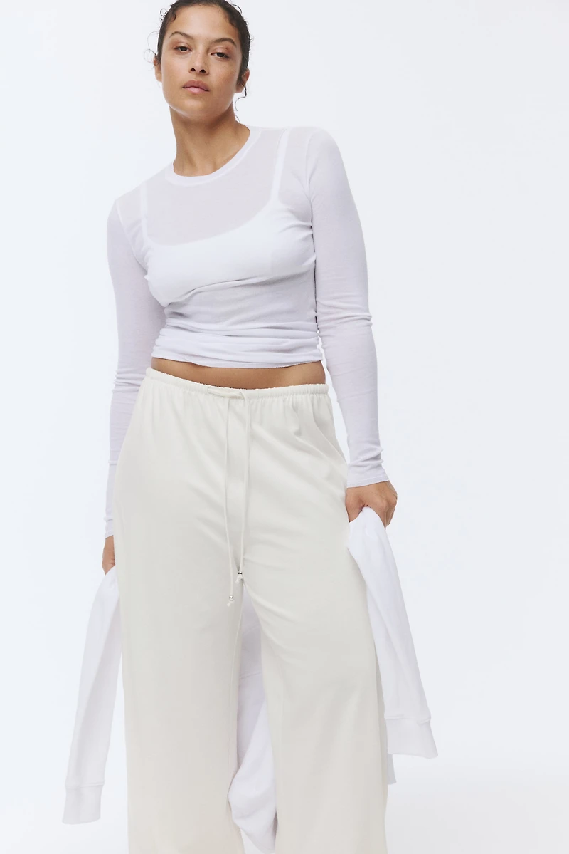 Cotton Drawstring Pants