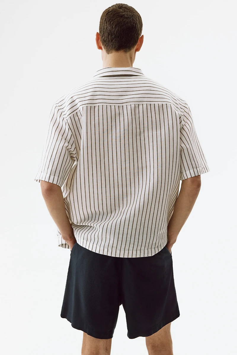 Relaxed-Fit Linen-Blend Shorts