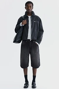 Super-Baggy Denim Shorts