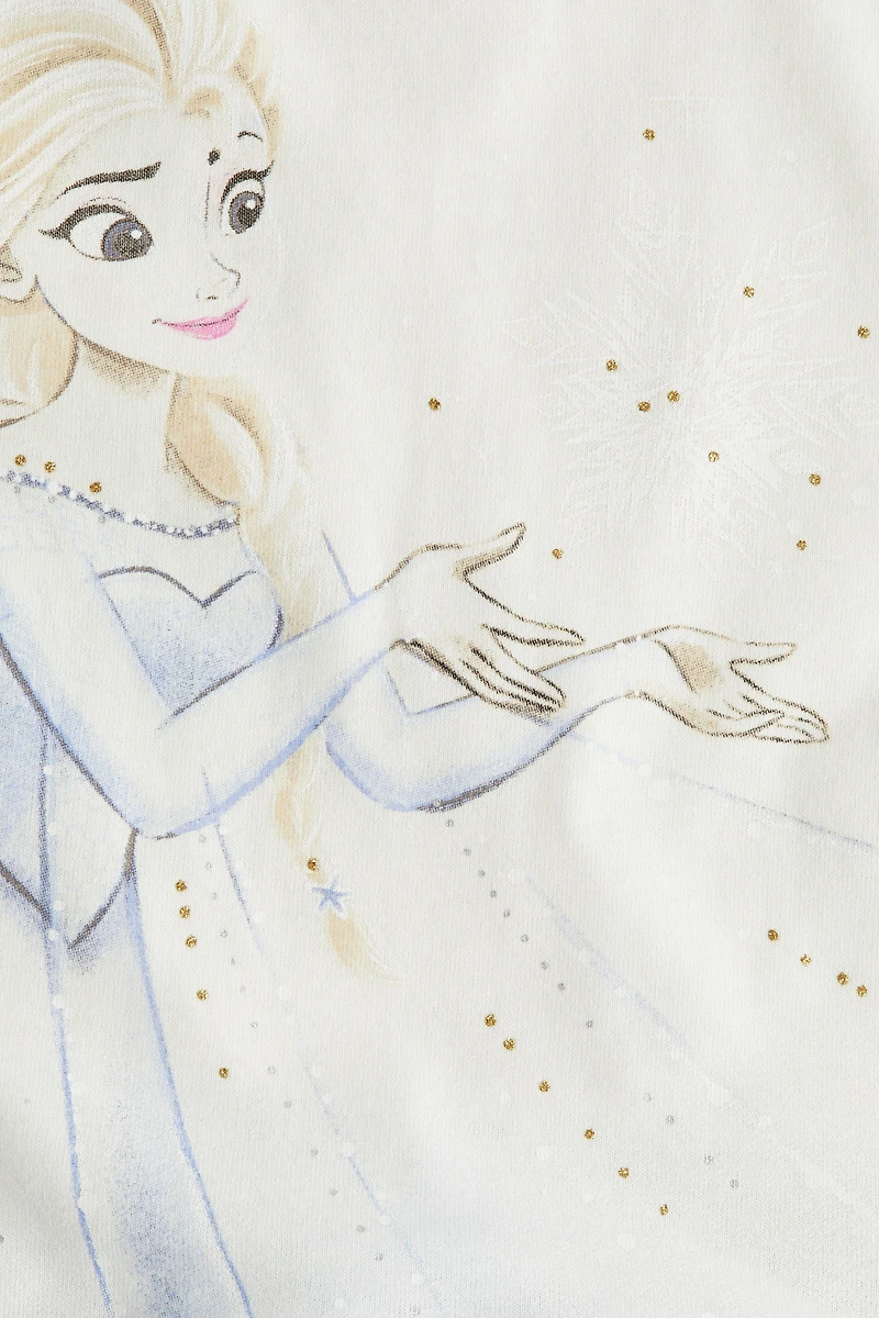 Robe imprimée avec jupe en tulle