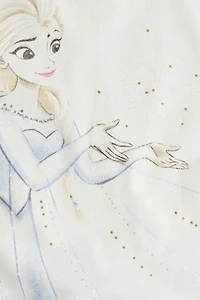 Robe imprimée avec jupe en tulle