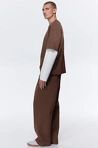 Pantalon en molleton ample