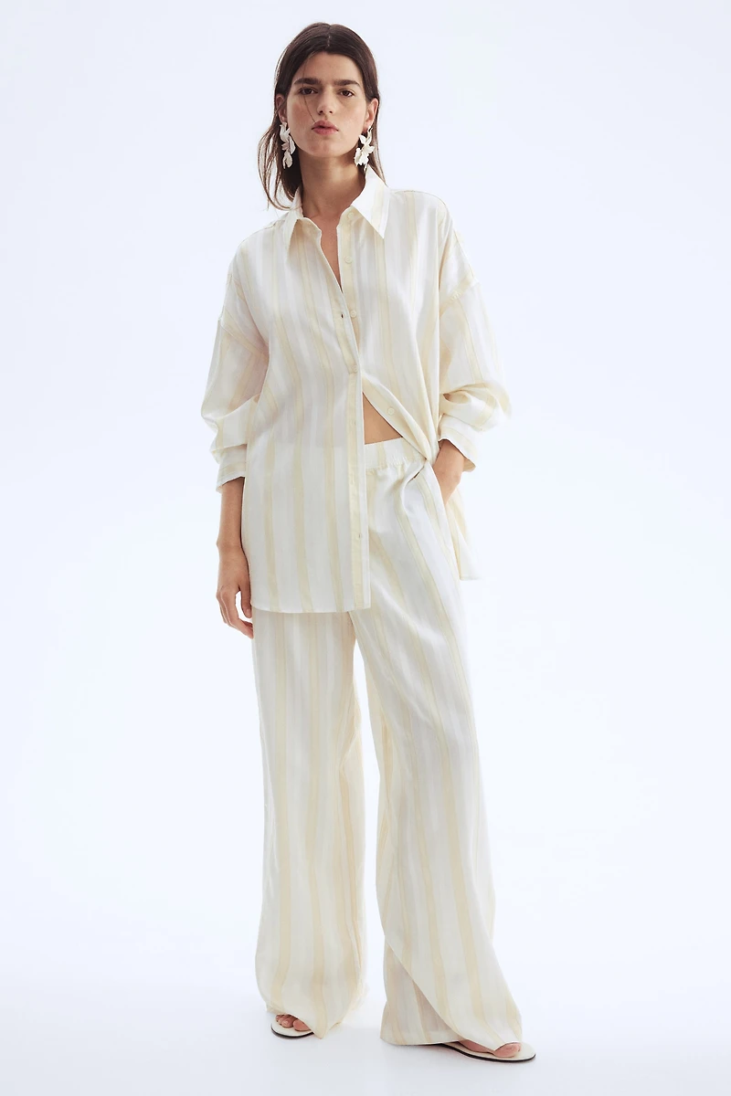 Chemise ample en tissu ratière
