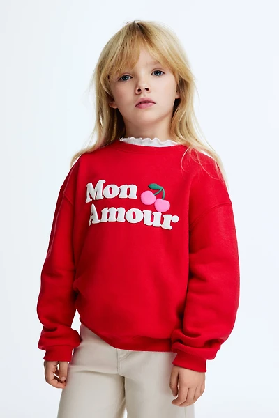 Printed Brushed-Inside Sweatshirt