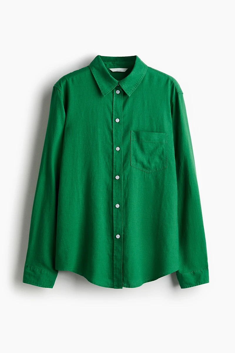 Linen-blend Shirt
