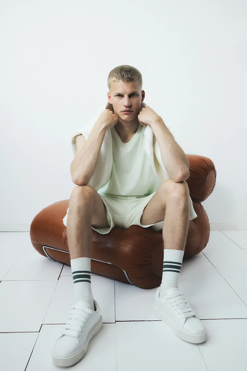 Loose-Fit Printed Tank Top