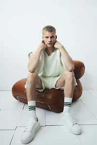 Loose-Fit Printed Tank Top