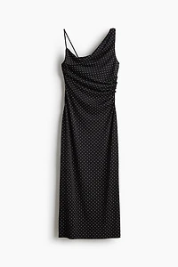Draped Asymmetric Dress