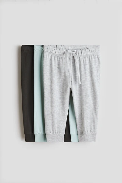 Lot de 3 pantalons jogging en jersey coton