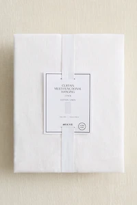 2-Pack Long Linen-Blend Curtain Panels