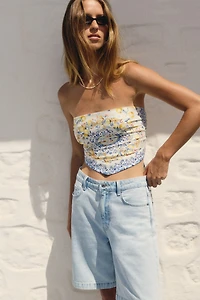Denim Bermuda Shorts