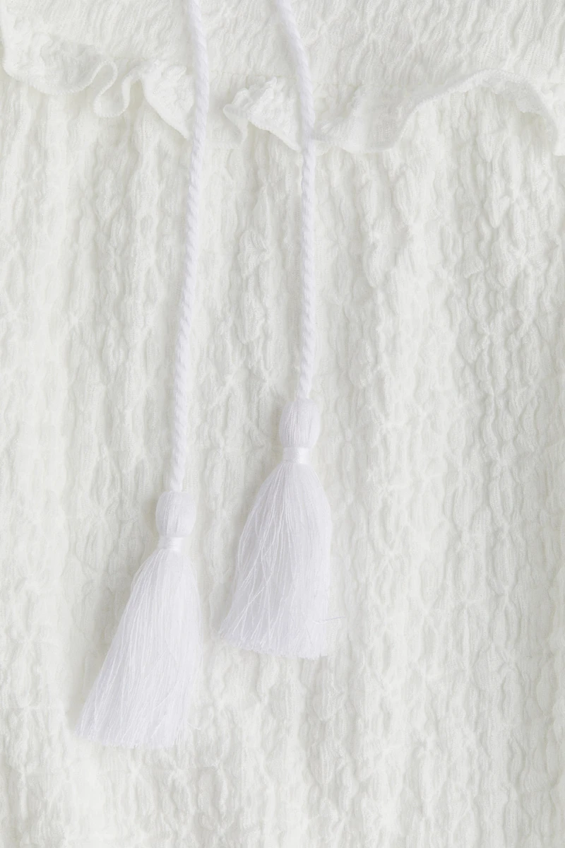 Robe en jersey froissé