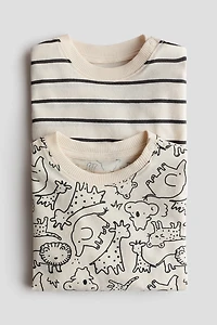 Lot de 2 T-shirts imprimés