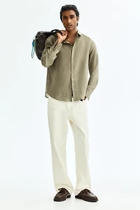 Slim Fit Linen Shirt