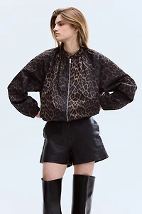 Gathered Bomber Jacket