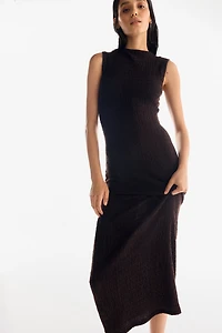 Robe maxi à effet drapé