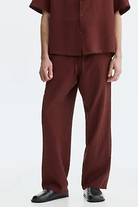 Relaxed-Fit Textured Pants