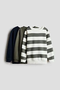 3-Pack Brushed-Inside Sweatshirts