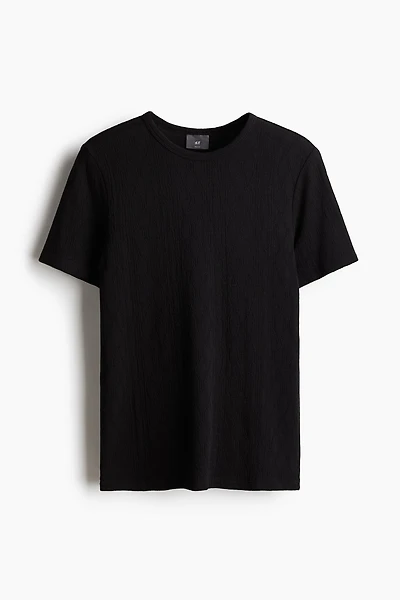 Slim-Fit Textured T-Shirt