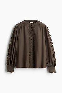 Lace-Trimmed Blouse