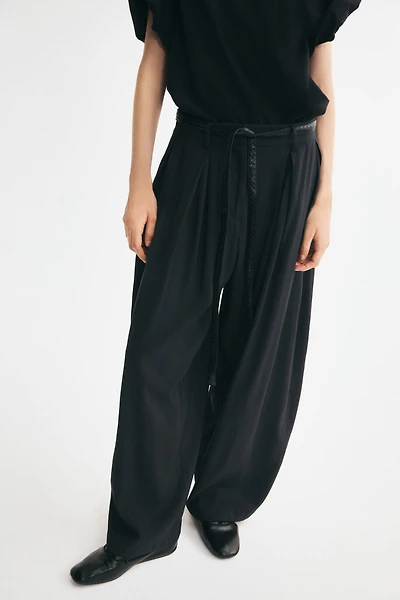Pantalon large avec ceinture