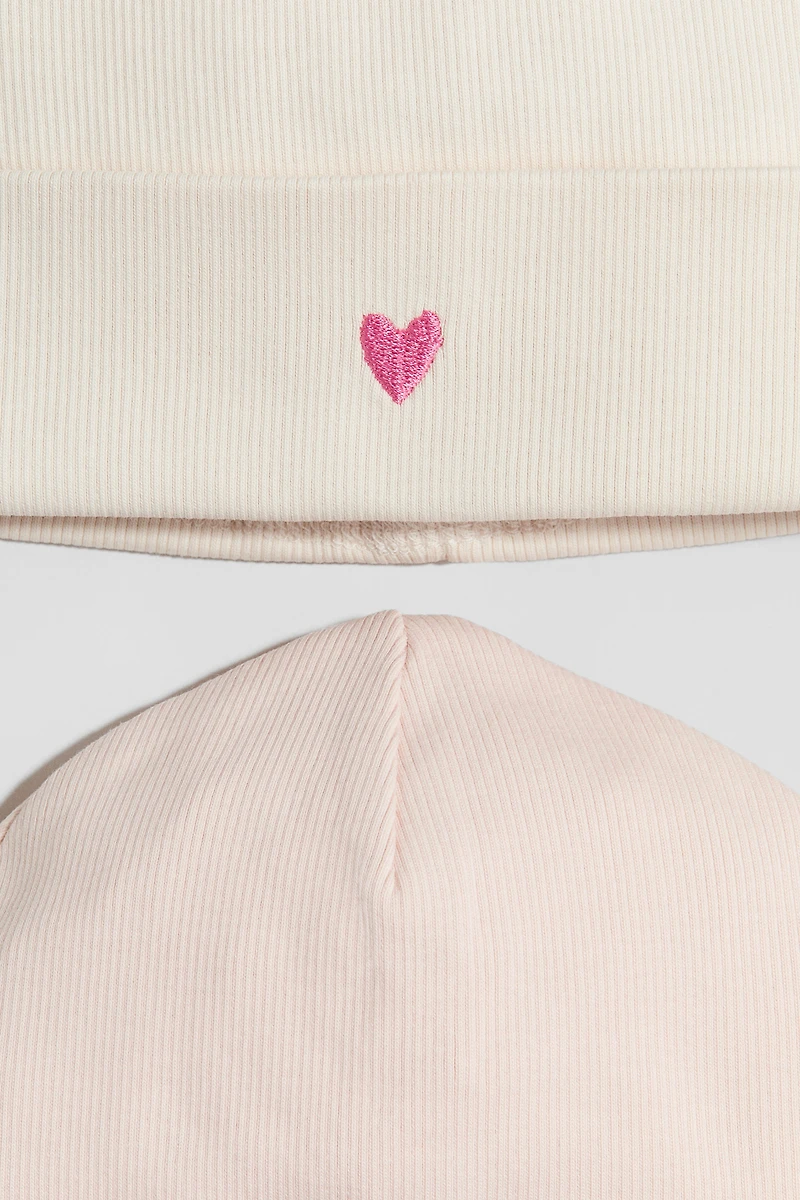 2-Pack Cotton Beanies