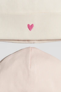 2-Pack Cotton Beanies