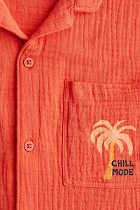 Cotton Muslin Resort Shirt