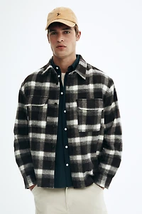 Regular-Fit Flannel Overshirt