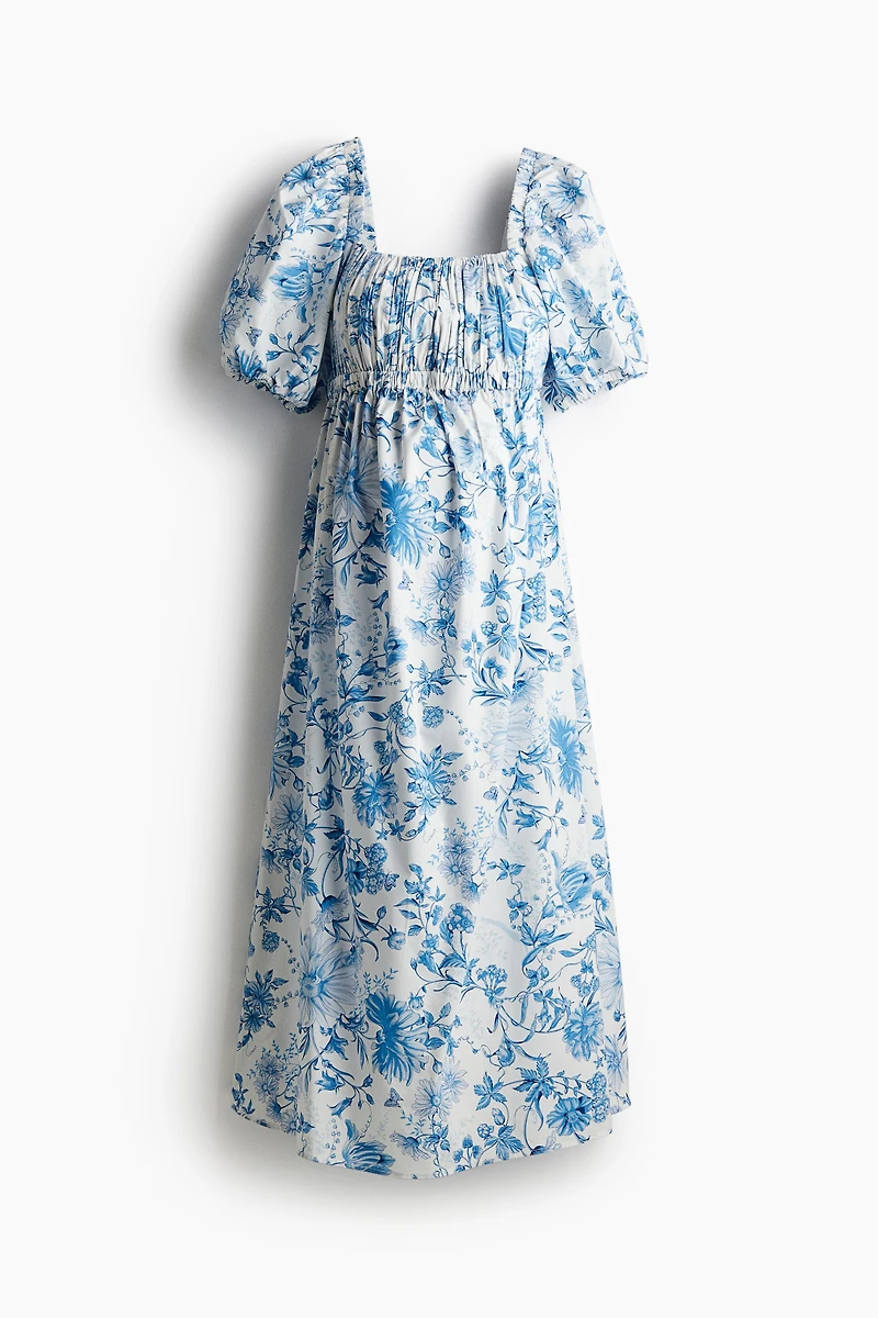 MAMA Cotton-Blend Poplin Dress