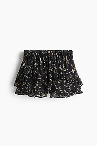 Ruffle-Trimmed Plumeti Skort