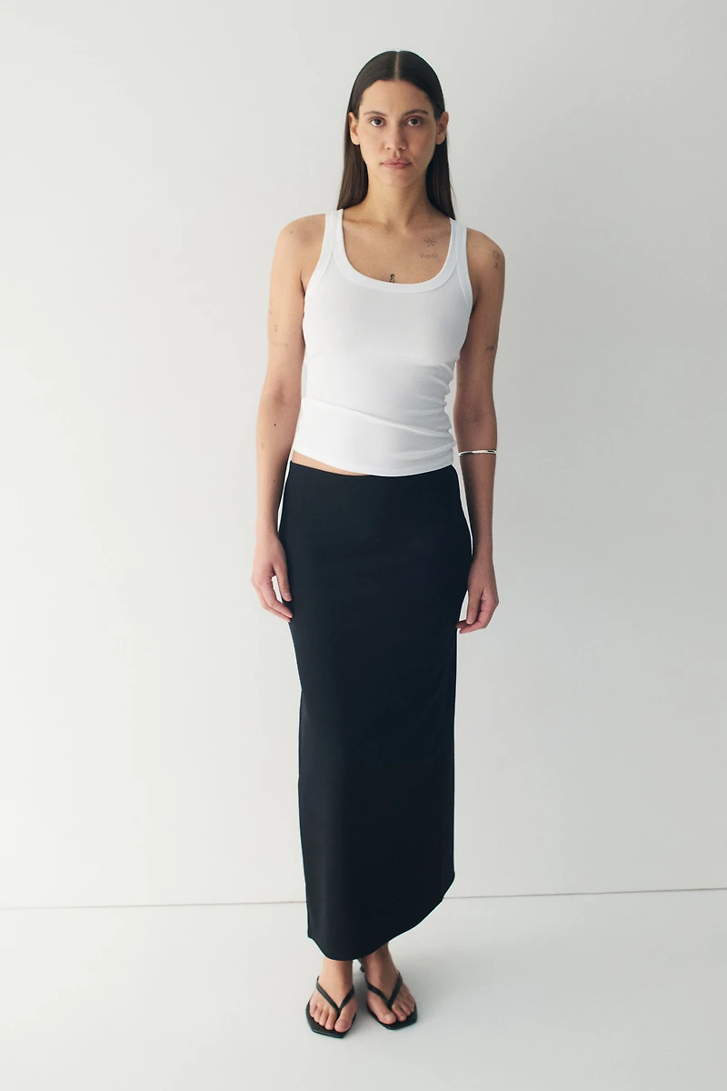 Camisole côtelé rafraîchissante près du corps