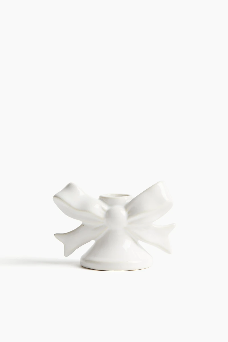 Decorative Stoneware Candleholder