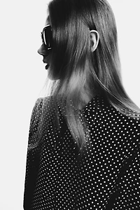 Bow-Collar Tunic Dress