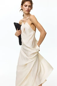 Bead-Detail Strappy Dress