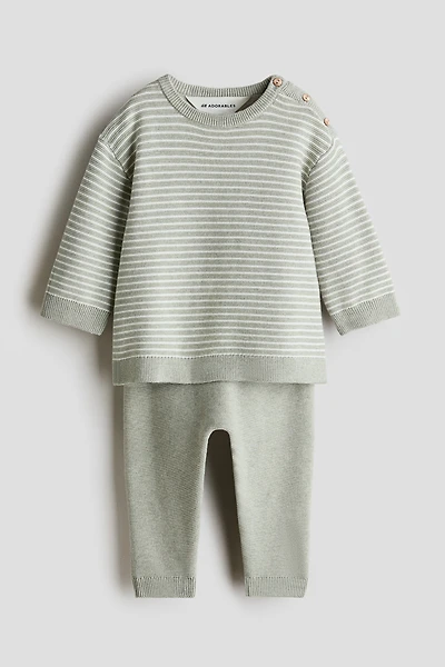2-Piece Fine-Knit Cotton Set