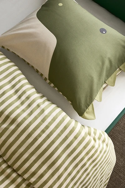 Patterned Cotton Twin Duvet Cover Set