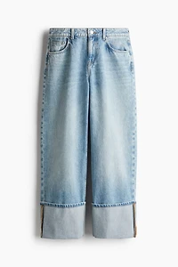 Jean Flottant Taille Basse Jambes Amples
