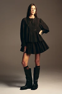 Blouse à plis nervurés