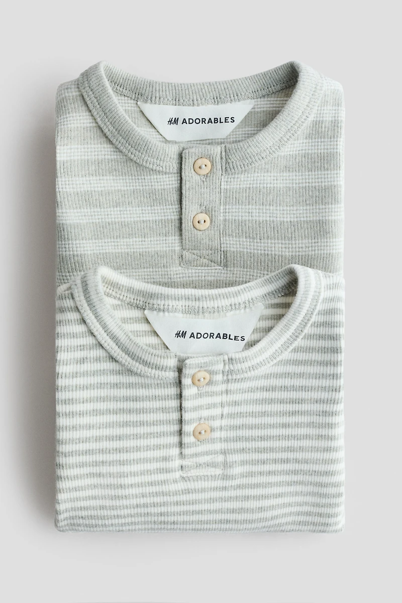 2-pack Henley Bodysuits