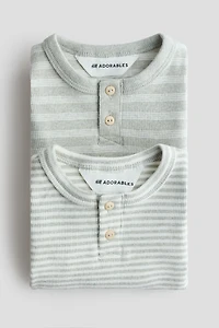 2-pack Henley Bodysuits
