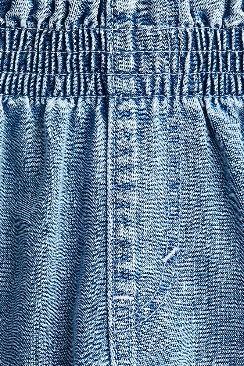 Loose Fit Denim Shorts